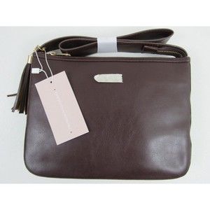 Unbranded Brown Faux Leather Cross-Body Purse